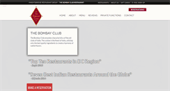 Desktop Screenshot of bombayclubdc.com